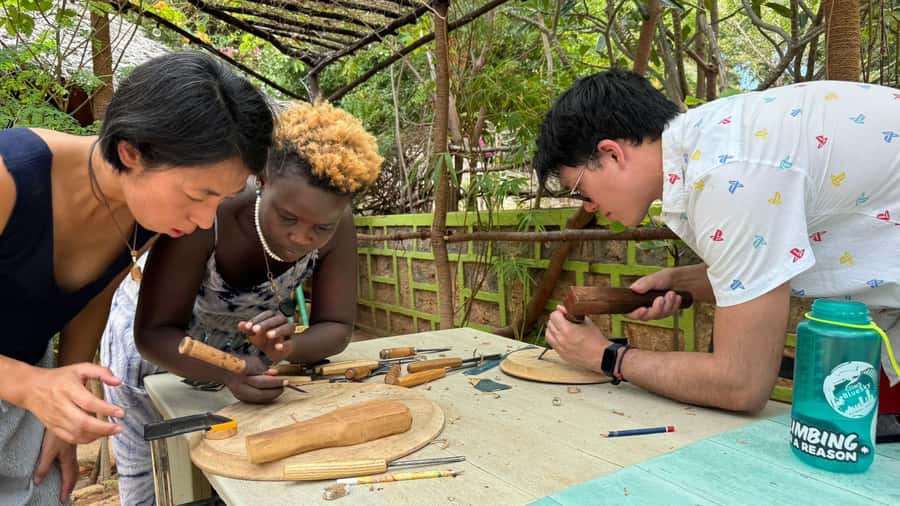 Beginner Swahili Woodcarving Classes with Woman Woodcarver - Why learning from a woman woodcarver matters