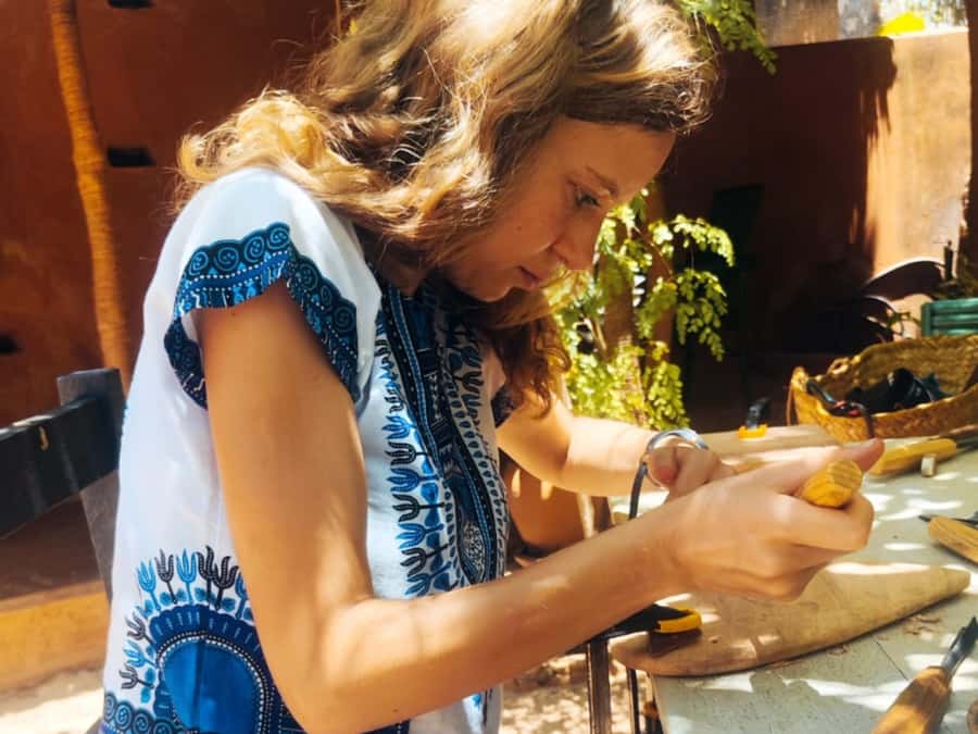 Beginner Swahili Woodcarving Classes with Woman Woodcarver - What to bring for a comfortable lesson