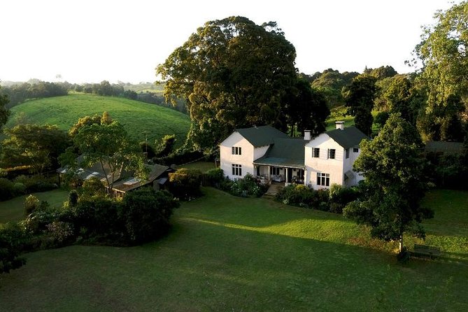 Day Tour To Kiambethu Tea Farm in Limuru - Drinks on the verandah and views toward Ngong Hills