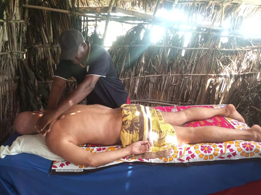 Diani Beach: Authentic Traditional Massage with Sea View - A seaside massage, not a resort spa