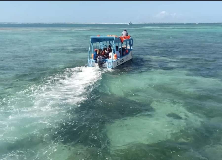 Diani Beach: Glass Boat Cruise to Robinson Island - A glass floor, a sandbank, and Diani’s Indian Ocean