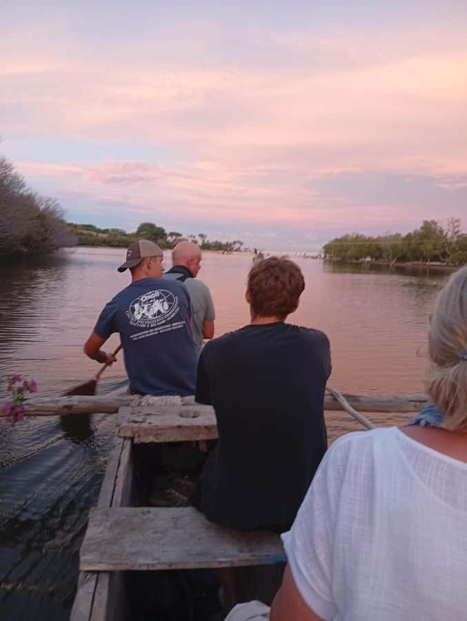 Diani Beach: Kongo River Sunset Experience in a canoe - Kongo Mosque and the walk to the estuary