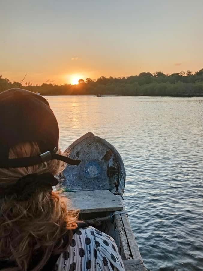 Diani Beach: Kongo River Sunset Experience in a canoe - Following the Kongo River toward sunset
