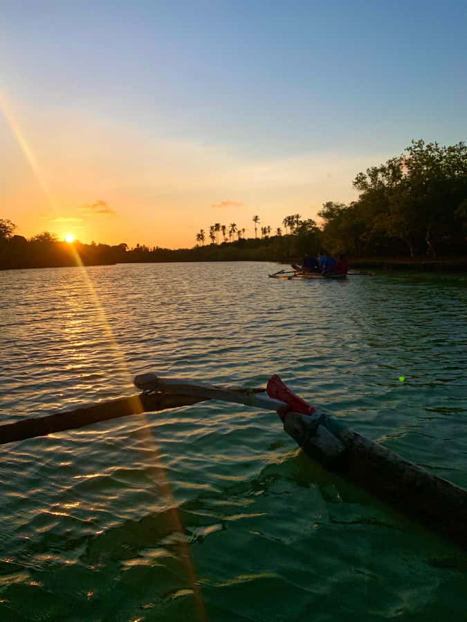 Diani: Sunset Canoe Tour along the River with Mangroves - Practical packing advice for the river
