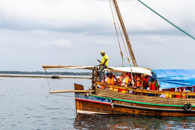 Dolphin Watch & Snorkeling at Kisite Marine Park & Wasini Island - Sailing by dhow toward Kisite Mpunguti