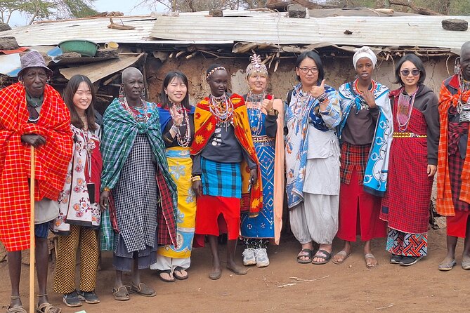 Masai village visit from Nairobi day tour - Meeting Maasai Warriors at the Village