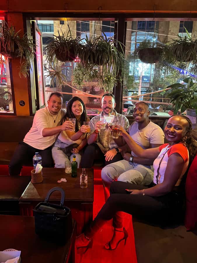 Nairobi bar crawl:Drink and Mingle - Three or four bars, with changing moods