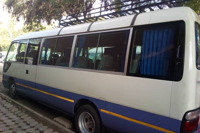 Shuttle Bus from Wilson and Jomo Kenyatta Airport Nairobi to Arusha and Moshi - What the shared shuttle is like
